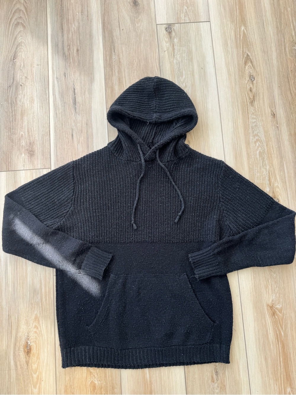 Black Hooded Sweater